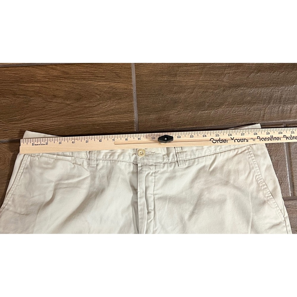 Polo Ralph Lauren Mens Chino Shorts Tan Size 38 Cotton Flat Front Pony Logo - Picture 2 of 9